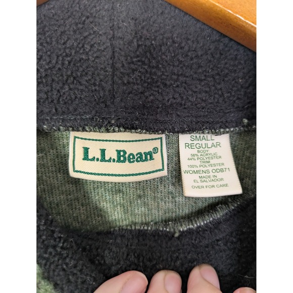 Vtg LL Bean Women's Fleece Mock Neck Pullover Sweater Size Small Cottagecore - Picture 2 of 5